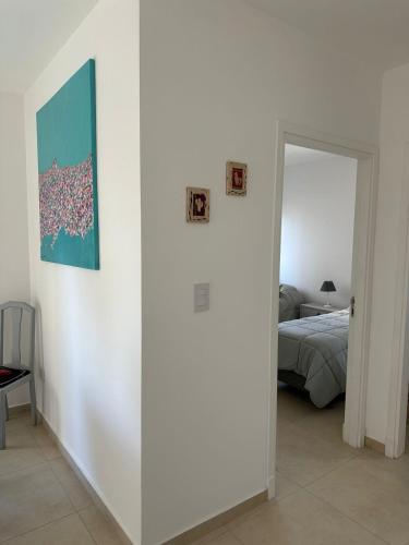 Postel nebo postele na pokoji v ubytování Las flores, Depto Con Cochera