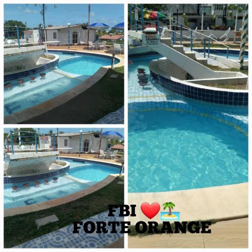 Pousada fbi - Flat Beach Itamaracáの敷地内または近くにあるプール