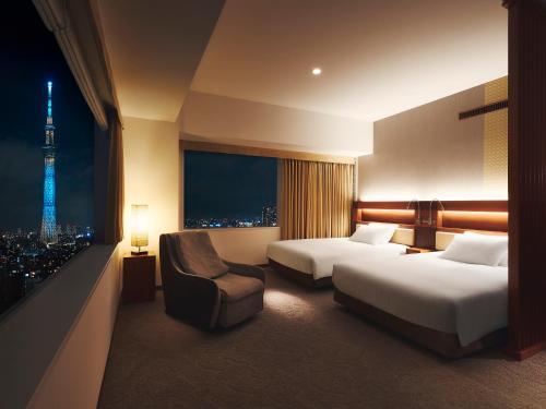 Postelja oz. postelje v sobi nastanitve Lotte City Hotel Kinshicho