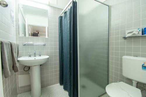 Koupelna v ubytování Gundagai Motel