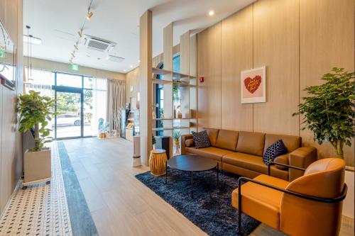 Area soggiorno di Hound Hotel Ulsan