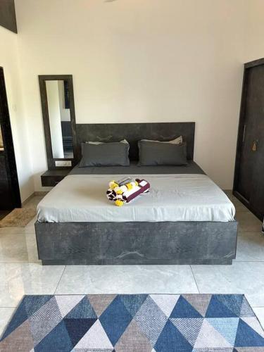 Una cama o camas en una habitación de Palolem New Apartment - Great views!
