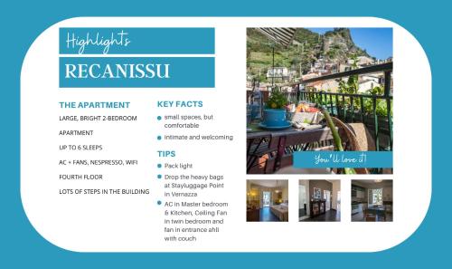 Fotografie z fotogalerie ubytování Recanissu Apartment with balcony & AC v destinaci Vernazza