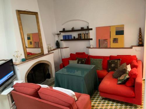 Posezení v ubytování La Calleja