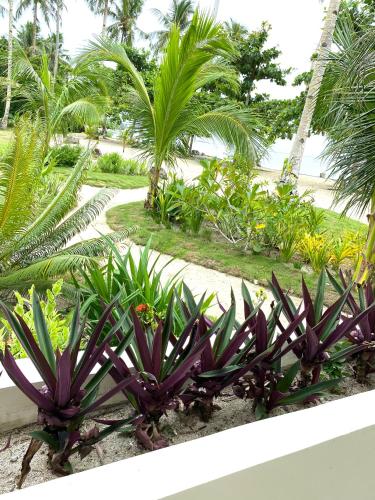 Zahrada ubytování Private Beachfront Villa in Siargao