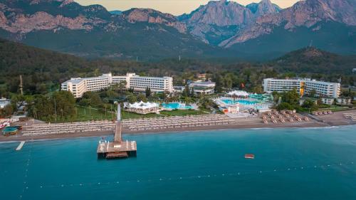 an aerial view of a resort near the water at Mirage Park Resort-Ultra All Incl. in Kemer