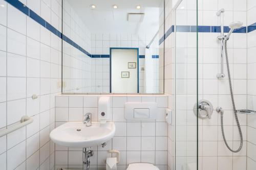 Koupelna v ubytování Gästehaus Gelsenkirchen