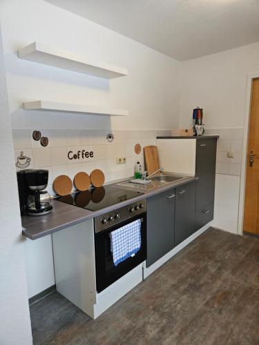 Dapur atau dapur kecil di Mittel-Schänke Wieda