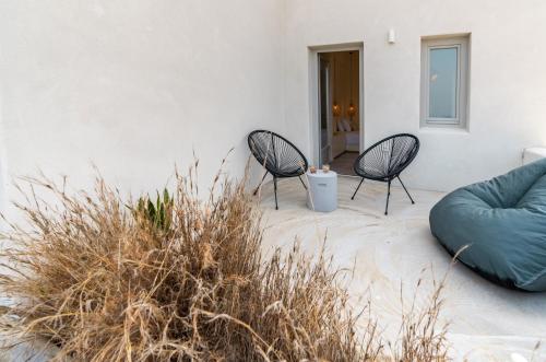 Coin salon dans l'établissement Maeva Suites Santorini