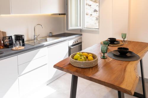 Cuisine ou kitchenette dans l'établissement Maeva Suites Santorini