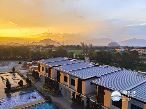 an image of solar panels on the roof of a building at Premium Holiday Suite beside Lost World Tambun at Sunway Onsen in Tambun