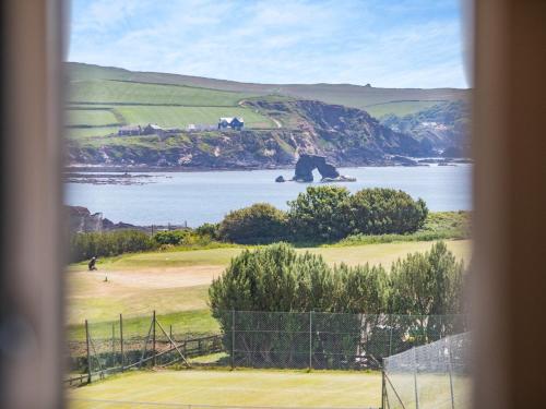 a view of a body of water from a window at 2 bed property in Thurlestone WDELV in Thurlestone