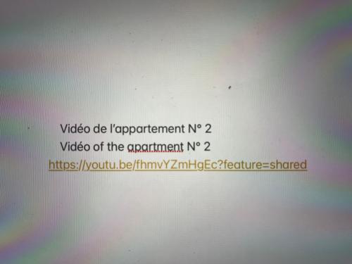 a screenshot of a video of the experiment with a rainbow at Chalet L'Hermine in Val Thorens