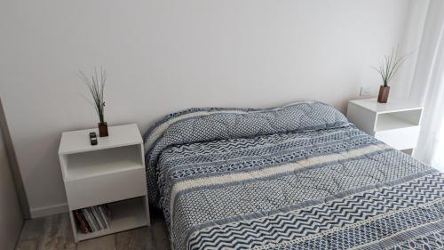 Ένα ή περισσότερα κρεβάτια σε δωμάτιο στο Departamento a estrenar zona Constitución y la costa a metros del mar con cochera