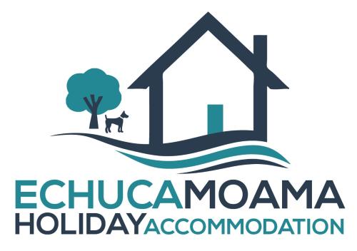 a logo for a childcare organization with a house and a tree at 3. Sunny Shackell. Echuca Moama Holiday Accommodation in Echuca