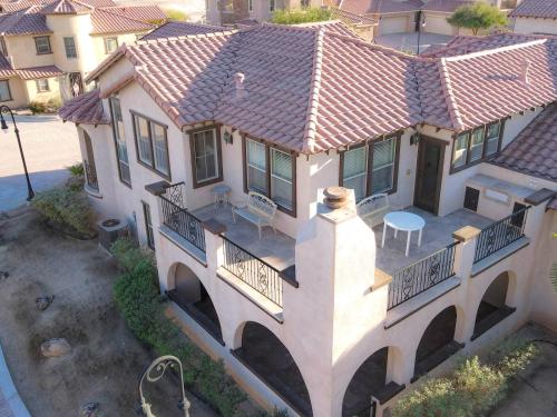 an overhead view of a house with a balcony at Gorgeous San Felipe Rental Condo in Playa El Paraíso