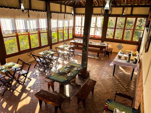Restaurace v ubytování Alecrim Pousada