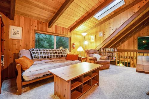 A seating area at The Chalet on Lopez