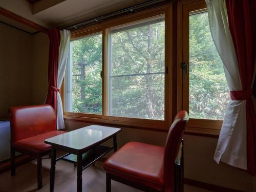 Χώρος καθιστικού στο Ishinoyu Lodge