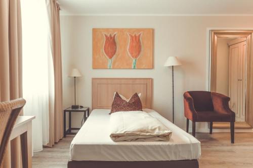 Hotel- Restaurant Einklangにあるベッド