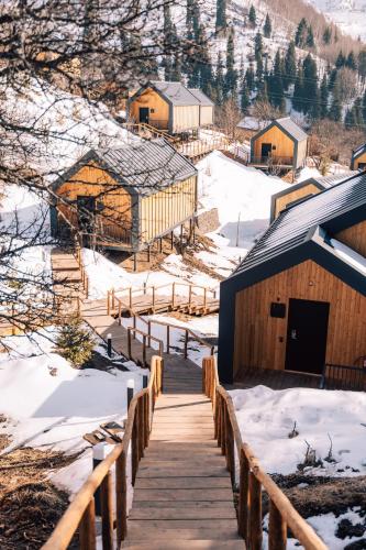 Qazaq Auyl Eco Hotel om vinteren