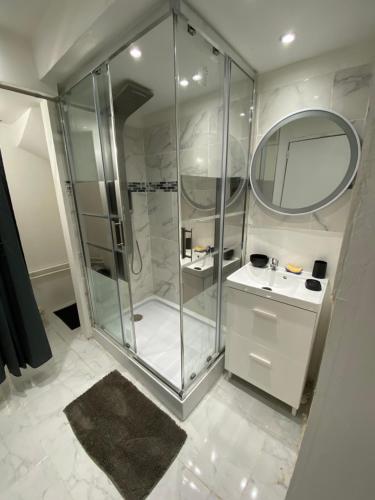 Et badeværelse på Appartement T2 Arrivée autonome