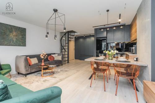 Dapur atau dapur kecil di Flatbook Apartamenty - Jantar Park I