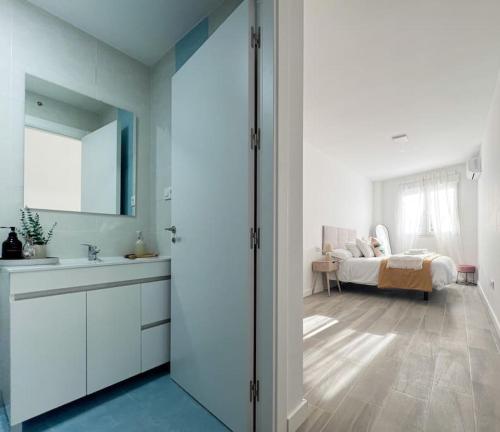 Phòng tắm tại Apartamentos Gredos 101