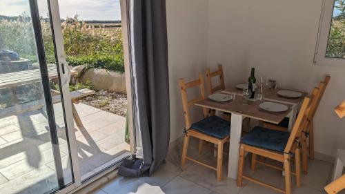 Χώρος καθιστικού στο Appartement au coeur des rizières