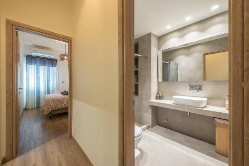 A bathroom at Panathenaic Stadium By Greece Apartments