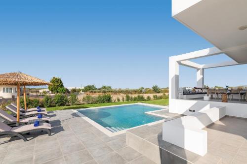 an image of a villa with a swimming pool at Villa Katerina - Soroni in Rhodes Town