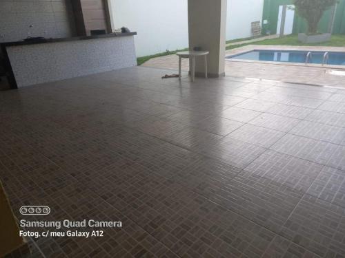 Piscina de la sau aproape de Chacara da Familia