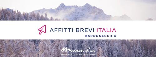 logótipo do akritkrit berry tika com montanhas ao fundo em Appartamento La Gare - Affitti Brevi Italia em Bardonecchia