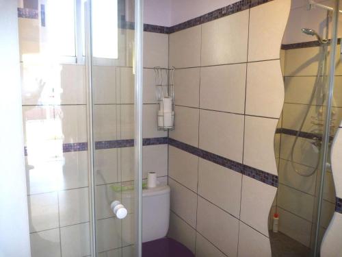 マルセイヤンにあるVilla Marseillan-Plage, 3 pièces, 6 personnes - FR-1-387-62のバスルーム(シャワー、トイレ付)