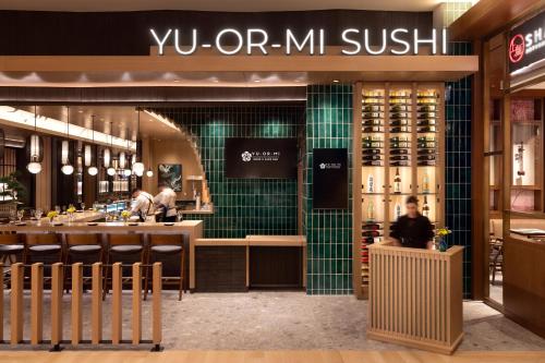 a wine store with a bar in a mall at Durango Casino & Resort in Las Vegas
