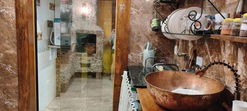 Küche/Küchenzeile in der Unterkunft Lugar ao Sol
