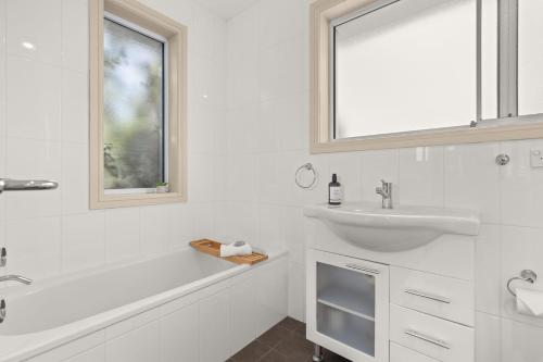 Vannituba majutusasutuses White Sands Deck House by Experience Jervis Bay