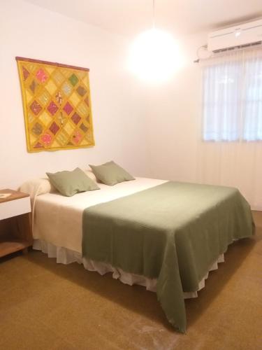um quarto com uma cama com um quadro na parede em Casa Incone em Formosa