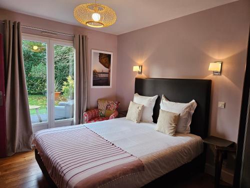Katil atau katil-katil dalam bilik di La Fraîchette-Hôtel & Spa