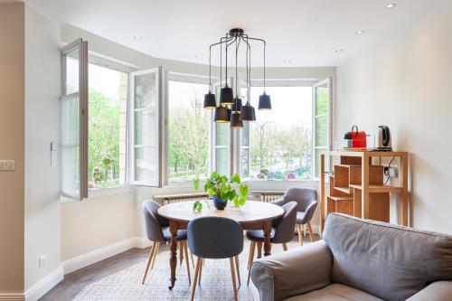Posezení v ubytování Les appartements de Chantilly - gare