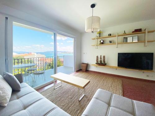 Piso 3 dormitorios y terraza con vistas a la Isla de A Toxa