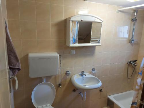 Koupelna v ubytování Apartmani vila Todor