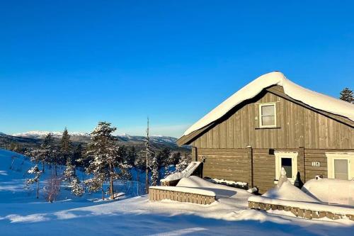 Το cozy cabin with panoramic views and sauna at Blefjell τον χειμώνα