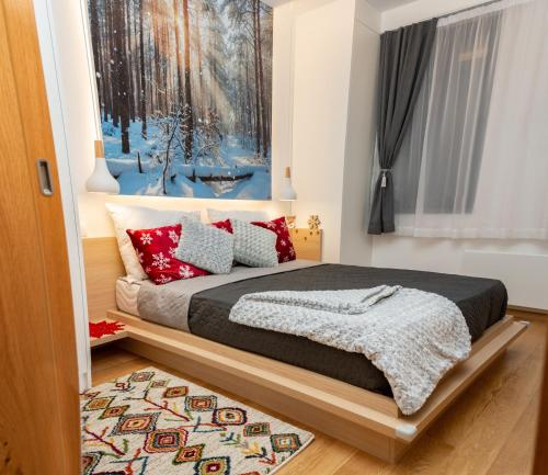 Postel nebo postele na pokoji v ubytování Zlatni Javor 210