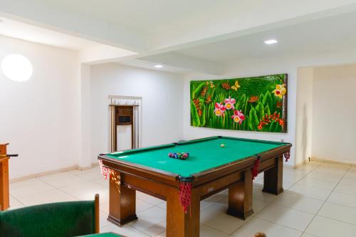 Biliár nebo kulečník v ubytování Hotel Adriattico