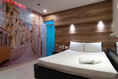 Ένα ή περισσότερα κρεβάτια σε δωμάτιο στο Motel Fantasy 1