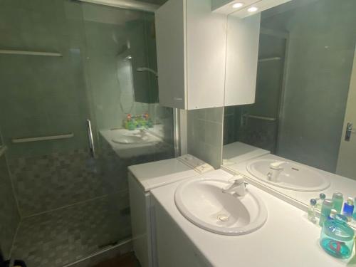 Koupelna v ubytování Charmant Appartement 3 Pièces avec Balcon au Cœur de Villard-de-Lans - FR-1-515-203