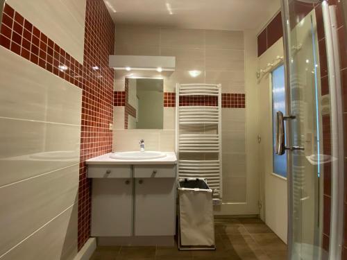Koupelna v ubytování Appartement Vaux-sur-Mer, 2 pièces, 4 personnes - FR-1-539-43