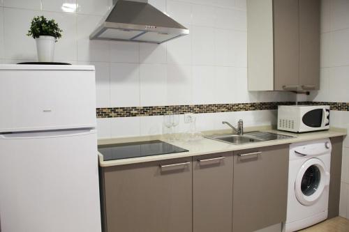 Cucina o angolo cottura di Apartamentos Vino y Camino