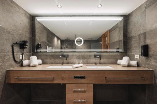Koupelna v ubytování Hotel Piz Buin